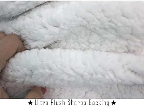 Elegant Comfort Luxury Valentine’s Day Sherpa Throw Blanket Ultra-Soft Cozy Velvet Pink Hearts Fleece Throw - Micromink Sherpa for Her, Wife, Girlfriend, Sherpa Reversible Blanket- Mia - Image 4