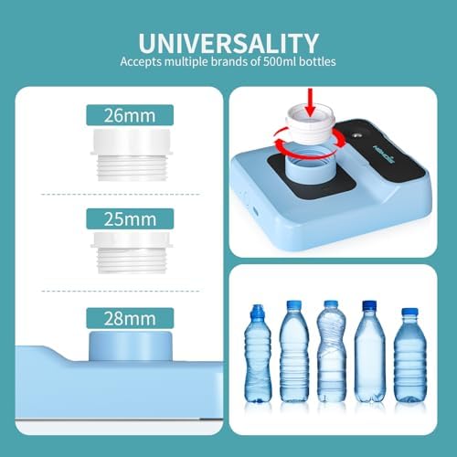 Travel Humidifier, Portable Humidifier for Plants, Bedroom, Office, Hotel or Car, Battery Operated Mini Cool Mist Humidifiers, Quiet 23dB, Auto-off, Night Light & BPA-Free, Light-Blue - Image 7