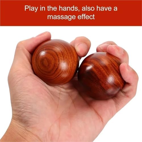 2 Pcs Stress Ball Chinese Style、Desktop Health、Rosewood Massage、Handball Wooden、Exercise Finger Dexterity - Image 5