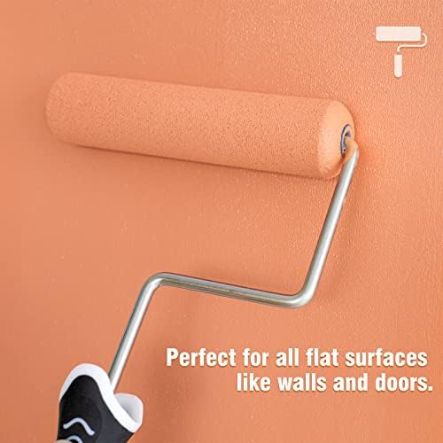 Mister Rui Foam Paint Roller Cover, 6 Inch Sponge Paint Roller Sleeve, Pack of 10, Foam of Premium Quality Can Be Used with Water and Oil Based Paints - Image 5