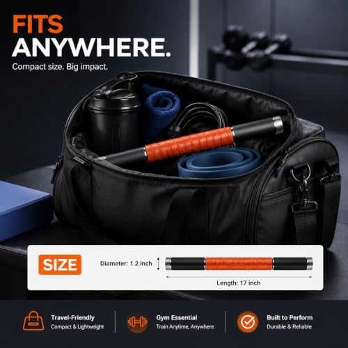 Muscle Roller Stick,17" Massage Roller for Muscle Deep Tissue Orange - Image 7