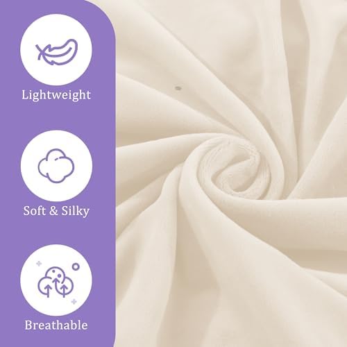 BALAPET 2 Pcs Velvet Cervical Neck Pillow Case, Soft Elasticity Pillowcase for Ergonomic Cervical Neck Pillow,Fuzzy Warm Flannel Pillow Cases with Zipper, Cover Only(White) - Image 4