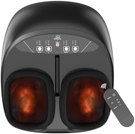Snailax Foot Massager with Heat, Shiatsu Deep Kneading Compression, Size 13 by Snailax