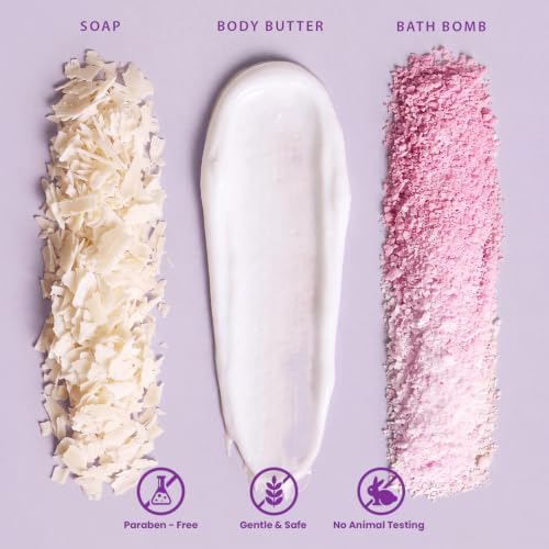Body & Earth Spa Gifts for Women, 5 Pcs Gifts for Women Orchid Gift Sets, Bath and Body Womens Bath Gifts, Mothers Day Gift - Image 3
