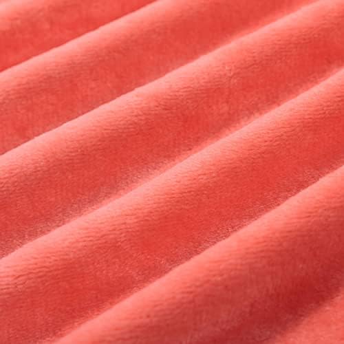 NANPIPER Fleece Blankets, Super Soft Flannel King Size Blanket for Bed, Luxury Cozy Microfiber Plush Fuzzy Blanket,Living Coral - Image 5