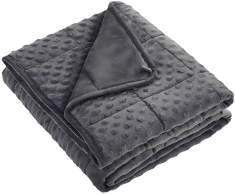 Weighted Blanket - 7 lbs Grey Minky Heavy Blanket - Small Size Breathable Lap Blanket(41"x60", 7 lbs) - Image 7
