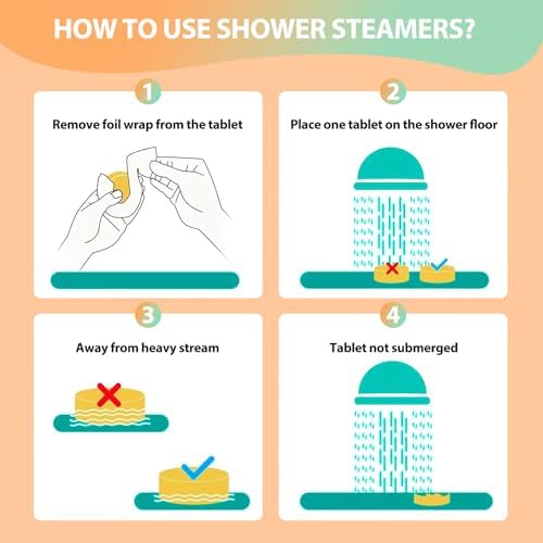 Shower Steamers Aromatherapy - 12 Pack Shower Bomes with Essential Oils, Birthday Gifts for Women Men, Relaxation Self Care Christmas Gift for Women Mom Wife Her, Stoking Stuffers - Image 6