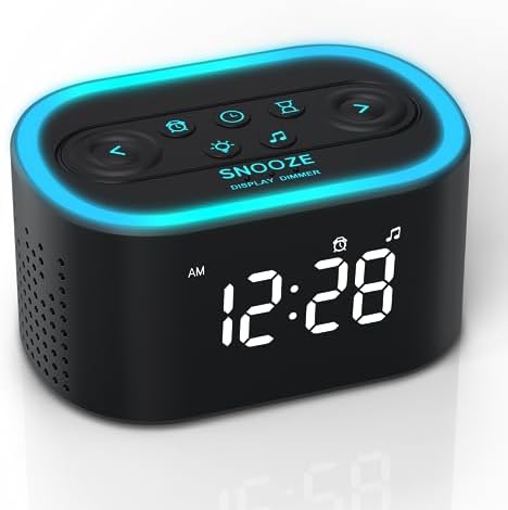 REACHER Digital Alarm Clock & White Noise Sound Machine for Bedroom by Reacher