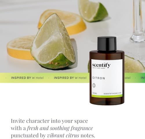 Scentify Citron Aroma Oil Refill Scent for Oil Diffusers - Lemon, Jasmine, Musk, Woods Scents - Luxurious Relaxing Aromatherapy Diffuser Fragrance 100ml, 3.38 oz - Image 4
