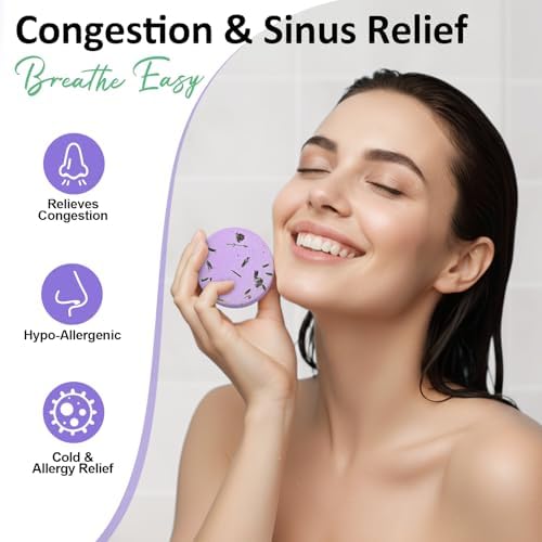 Shower Steamers Aromatherapy Birthday Gifts for Women - 8 Pcs Mothers Day Gifts for Mom Wife Daughter Grandma, Self Care with Natural Essential Oils Relaxation Home Spa Gift Set (Purple) - Image 4