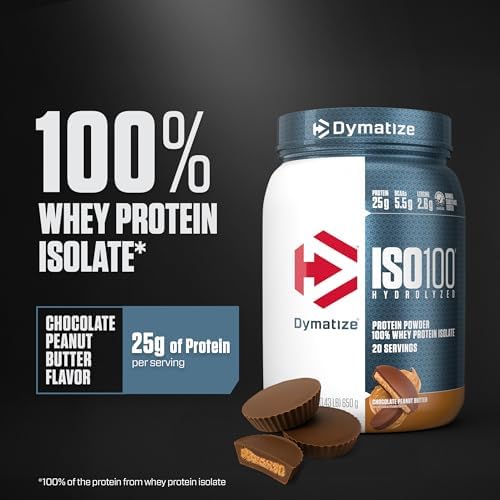 Dymatize ISO100 Protein Powder, 100% Whey Isolate, Chocolate Peanut Butter - Image 2