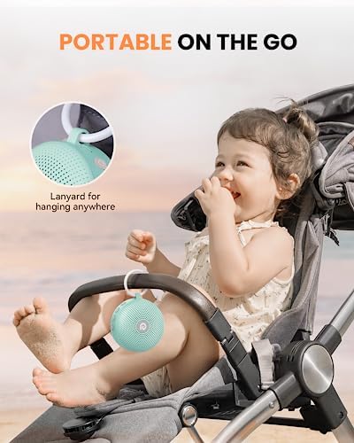 Dreamegg Sound Therapy Machine - Portable Sound Machine for Baby Adult, Features Powerful Battery, 21 Soothing Sound, Noise Canceling for Office & Sleeping, Sound Therapy for Home, Travel, Gift, Green - Image 5