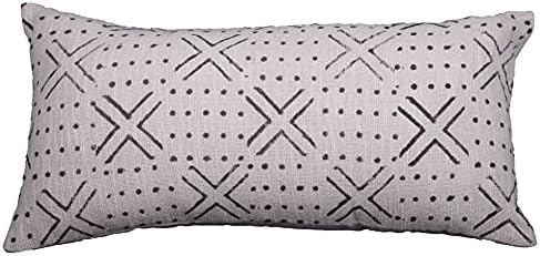 Trade Star Decorative Pillow Cover 100% Cotton Lumbar Cushion Cover Handmade Pillow Case Modern Throw Case Room Decor Authentic Boho Large Bedding (Ivory NOVA 12X24 INCHES) by TradeStar