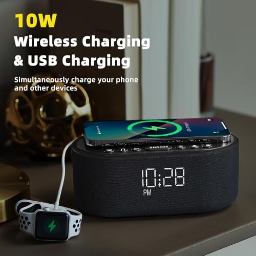 Sound Machine Alarm Clock for Bedrooms with 21 Soothing Sounds - Image 4