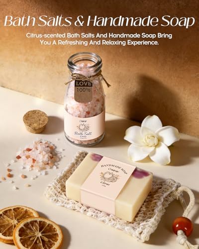 Natural Spa Gift Basket for Women, Citrus Jasmine - Image 3
