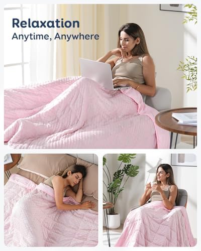 Kivik 15lbs Weighted Blanket for Adults, 48"x72" Twin Size Heavy Blankets - Image 5