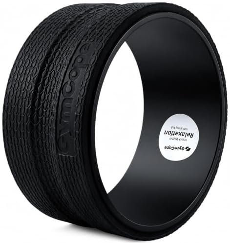 GymCope Back Roller Wheel 10 Inch Spine-Safe Groove, for Deep Back Stretch by GymCope