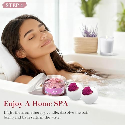 SPA Gift Baskets for Women, 9PCS Self Care Set Comprehensive Care - Image 3