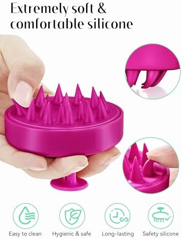 HEETA Scalp Massager Hair Growth Scrubber for Dandruff Removal Hair Care - Image 3