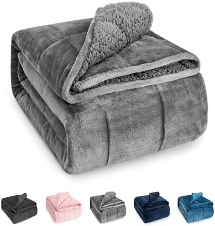 Sivio Weighted Blanket for Adult, Twin Size 15 lbs 48 x 72 Inches by Sivio