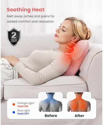 BOB AND BRAD Back Massager with Heat FSA Eligible, EZBack Corded Back Massager for Pain Relief Deep Tissue, Shiatsu Back Massage Pillow, Soothing Muscle Tension Upper & Lower Back Relief - Image 3