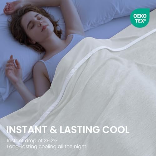 Topcee Cooling Blanket Queen Size 90"x90" for Hot Sleepers Summer Blanket - Image 2