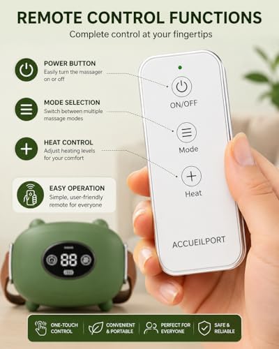 2026 Upgraded Neck Back Shoulder Massager with Heat and Remote Control, Massagers for Neck and Back Pain Relief, 4D Kneading Massager, Cordless Neck Massager - Image 4
