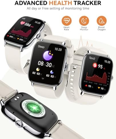 Smart Watch for Women Men- Answer/Make Call, 2025 IP68 Waterproof Fitness Step Sleep Tracker Watch with Monitor Activity Counter Smartwatch for Andriod iPhone iOS Samsung Compatible - Image 4