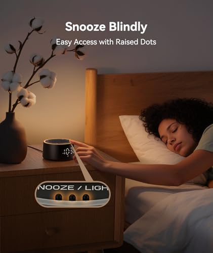Dreamegg D1 Nova Sound Machine Alarm Clock for Sleep, White Noise - Image 6