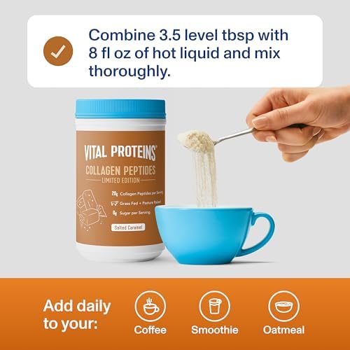 Vital Proteins Salted Caramel Collagen Peptides, 10oz - Image 4