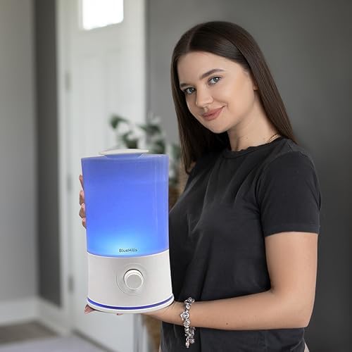 BlueHills Premium 2000 ML XL Large Essential Oil Diffuser Aromatherapy Humidifier for Large Room Home 40 Hour Run Huge Coverage Area 2 Liter Extra Large Capacity Huge Diffuser High Mist White E001 - Image 5