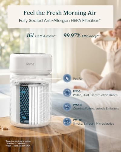 LEVOIT HEPA Air Purifier for Home Bedroom, Allergen Defense, Eleva 300X - Image 5