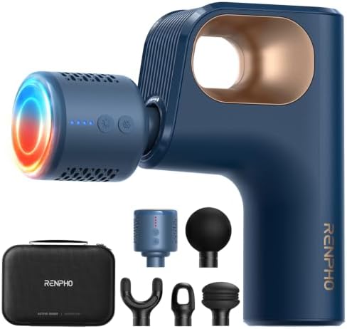 RENPHO Active Mini Thermacool Massage Gun with Heat and Cold, Thumb Loop by RENPHO