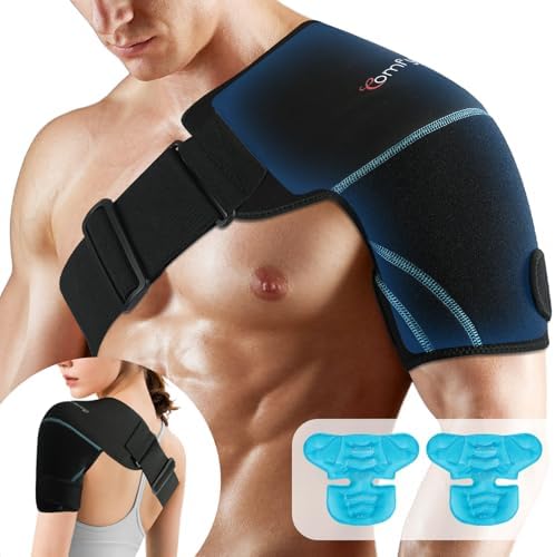 Comfytemp Shoulder Ice Pack Wrap, Shoulder Brace Rotator Cuff Cold Therapy by Comfytemp