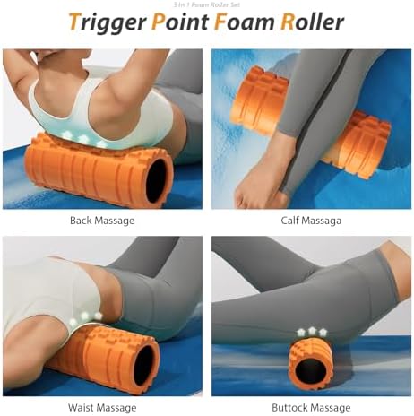 SUBCULTUREPICK 5 in1 Foam Roller Set Trigger Point Foam Roller for Exercise - Image 3