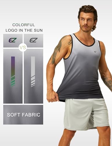 EZRUN Men's Quick Dry Workout Tank Top UPF 50+ Sweat-Wicking Gym Shirt - Image 6