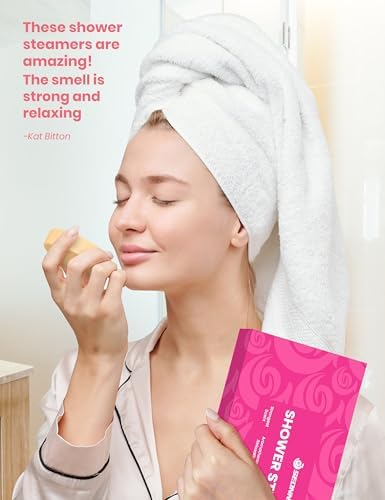 Shower Steamers Aromatherapy, 8 Pack Shower Bombs for Relaxation and Stress Relief, Natural Essential Oils Spa Gift Set for Women, Birthday Gifts, Self Care & Home Spa Experience - Image 5