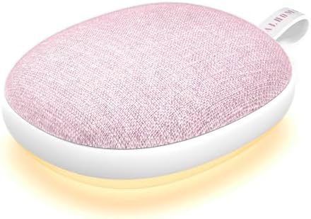 Portable White Noise Sound Machine: Baby Sleep Soother, Bluetooth Speaker, Rechargeable Battery, 4-Speed Timer, 6 Soothing Sounds Adult Therapy Aid for Trave (Pink, Portable) by Unknown