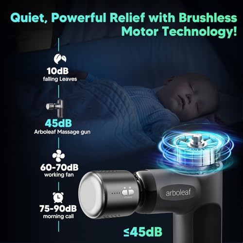 arboleaf Mini ThermaCool Massage Gun, Hot & Cold Percussion Muscle Relief - Image 6