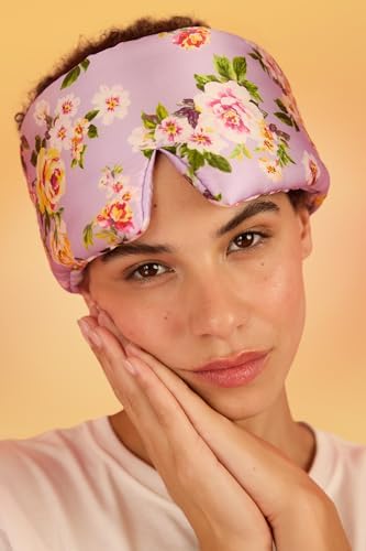 Glow People Silk Sleep Mask – 100% Mulberry Silk Eye Mask for Sleeping, Total Blackout, Cloud-Soft and Adjustable for Beauty Sleep and Travel - Burst - Image 4