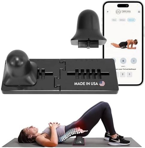 Thrival Ballhead, Adjustable Psoas Muscle Release Tool, Carbon Black by ThrivalMuscleRecovery