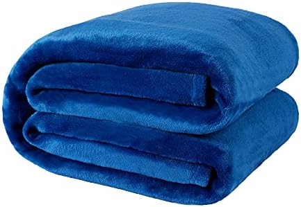 NANPIPER Fleece Blankets, Super Soft Flannel Queen Size Blanket for Bed, Luxury Cozy Microfiber Plush Fuzzy Blanket,Turquoise Blue by NANPIPER