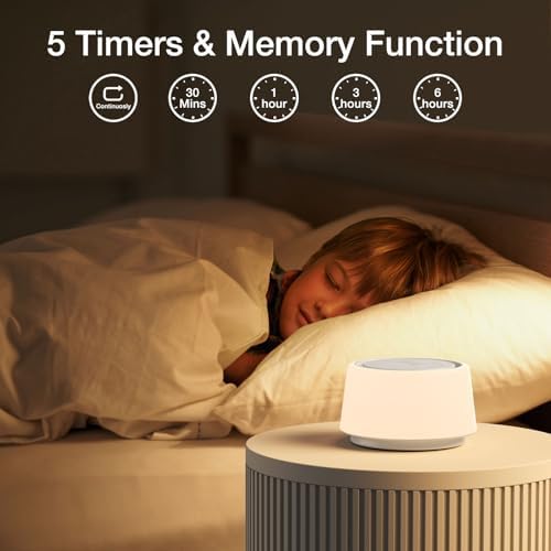 LEICEX White Noise Sound Machine | Sound Machine for Baby Rechargeable | 30 Soothing Sounds | 10 Colors Night Light | White Noise Machine for Sleep Baby Adults Portable Sound Machine for Home Travel - Image 4