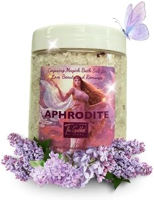 Aphrodite Bath Salts – 12 oz Dead Sea Salt Bath Soak for Love, Self Care, Spiritual Cleansing & Ritual Use by TheGoddessofFlame