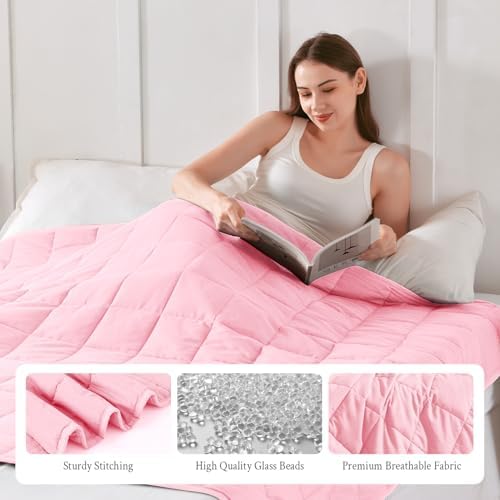 Topblan Cooling Weighted Blanket for Adults, 15 lbs 60 x 80 Queen Size Bed - Image 5