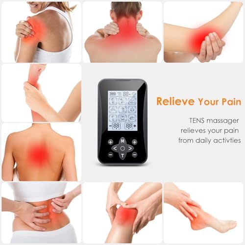 TENS Unit Muscle Stimulator 36 Modes, Rechargeable Dual Channel TENS Machine for Pain Relif Muscle Massager with 12 Premium Electrode Pads and Dust-Proof Storage Bag MH-1088 - Image 3