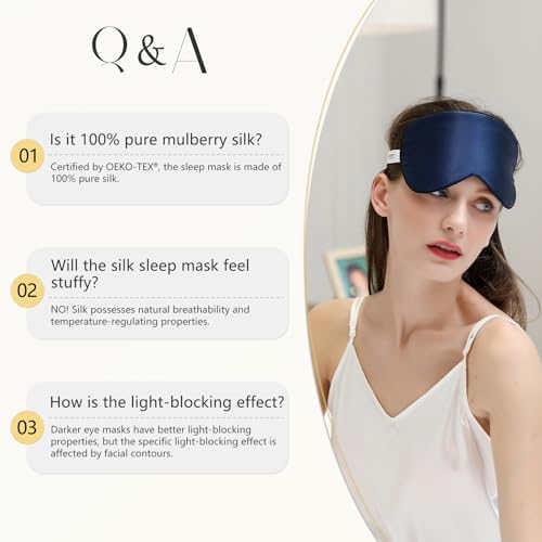 ZIMASILK Adjustable 100% Mulberry Silk Sleep Mask - Image 5