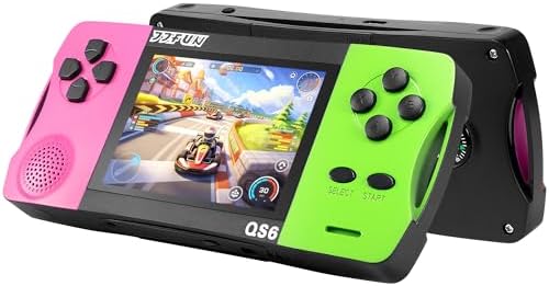 JJFUN Portable Retro Handheld Game Console, 138 Classic Games and 3.2'' IPS Screen , Rechargeable Portable Toy for Home/Car/Travel, Perfect Birthday/Christmas for Kids Ages 3-12 by JJFUN
