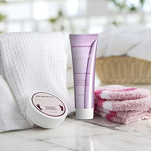 Live Green Bath and Body Present Set- Foot Spa Set with Fuzzy Socks, Lotion, and Scrub, Peppermint - Image 2
