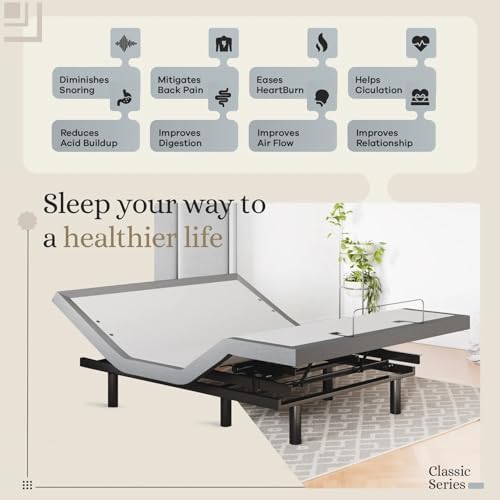 Sven & Son Classic Adjustable Bed Base, Head and Foot Lift, Massage, Under-Bed Lights, USB, Memory, Zero Gravity Smart Frame - Full - Image 3